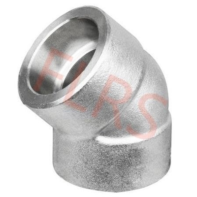 satın al Soket Kaynak 45 Derece Dirsek Dövme Boru Hattı Bağlantısı Paslanmaz Çelik A182 F304 F316 online manufacture