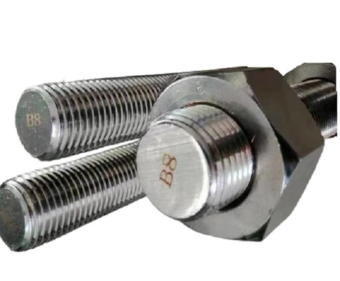 satın al Sürekli Dişli Saplamalar Kaba Dişler / Paslanmaz Çelik ASTM A193 B8 Saplama Cıvataları online manufacture