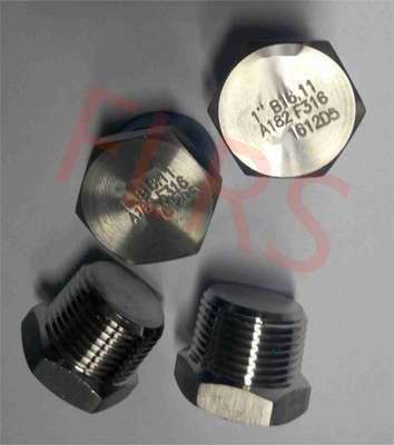 satın al Dişli Altıgen Başlı Tapa Paslanmaz Çelik Boru Bağlantı Elemanı A182 F316 ASME B16.11 online manufacture