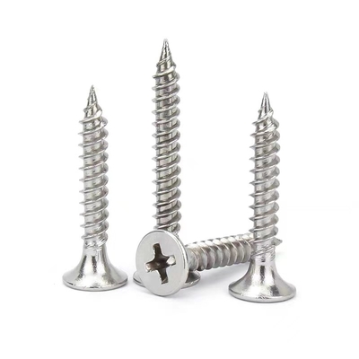 satın al Trompet Başlı Paslanmaz Çelik Çift Dişli Alçıpan Vidaları Boyut M3.5-4.3 online manufacture