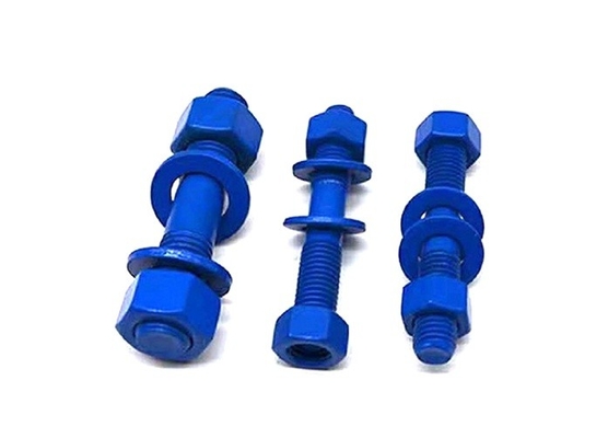 satın al ASME B18.2.1/ASME B18.2.2 2 Ağır Hex Fındığı ve Sıradan Yuvarlak Yıkama Makinesine sahip Fluokarbon Kaplı Çubuk Bolt2.1/ online manufacture