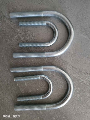 Çinko kaplamalı çelik U-Bolt Çelik borular için sağ el iplikleri