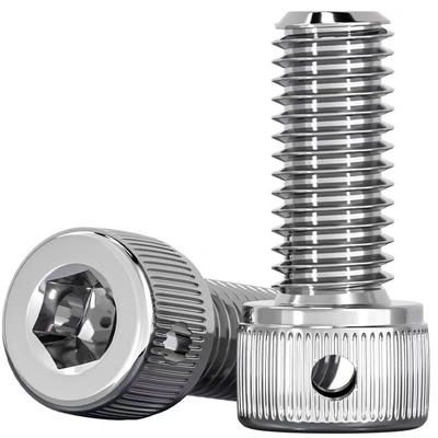 Korozyona dayanıklı Hex Socket Cap Başlıklı Makine vidaları Başında Tel delikleri ile SS304 veya SS316