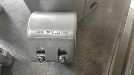 Boru hattı onarım bağlantısı / Klem GRIP Tipi SS304 EPDM kaplama ile malzeme