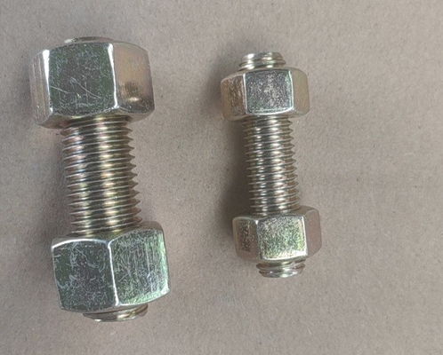 Bikromat Kaplama Dişli Saplama Cıvatası Altıgen Somun Yıkayıcı ASME A193
