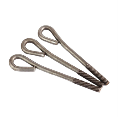 DIN529 Çelik Yapı 9- Şekilli gömülü Foudation Anchor Bolts / Eyelet Anchor Bolts