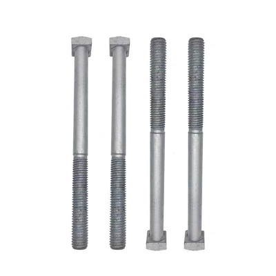 UN Thread Extension Rod Square Head Bolt in Grey / Silver for Hot Dip Galvanized Fastening Customized (Sıcak Diplenmiş Galvanize Bağlama için)