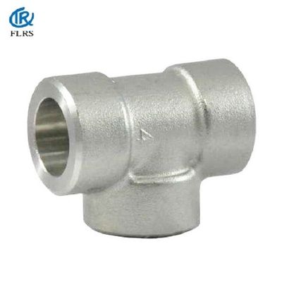 Anti Pas 6000LB SW Çelik Boru Ekleme / ASME B16.11 Soket Eşit Te