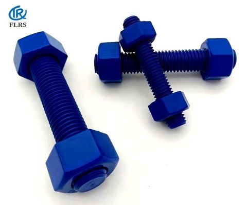 A193B7 A1942H PTFE Yüzey Metrik Çift Uçlu Saplamalar,