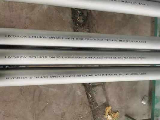 Uç Kapaklı TP316L Dikişsiz Paslanmaz Çelik Boru ASTM A312