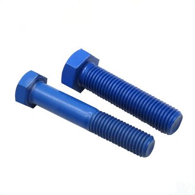 M2-M52 Tam / Yarım UNC / UNF / BSW Dişli Renkli PTFE Kaplama Altıgen Başlı Cıvata
